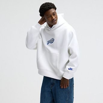 Men's Nike White Buffalo Bills 2025 Rivalries Collection Oversized Tech Fleece Hoodie