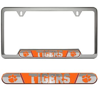 Logo Brands Clemson Tigers Embossed License Plate Frame