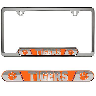 Logo Brands Clemson Tigers Embossed License Plate Frame