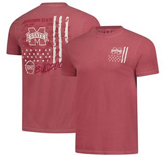 Men's Maroon Mississippi State Bulldogs Comfort Colors OHT Camo Overlay T-Shirt