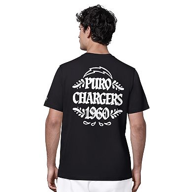 Men's Starter Black Los Angeles Chargers Puro T-Shirt