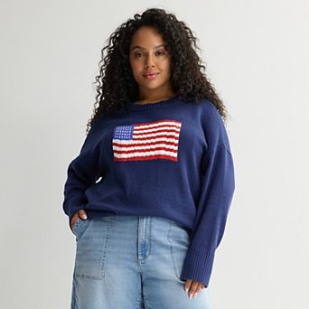Plus Size Sonoma Goods For Life® Americana Icon Sweater