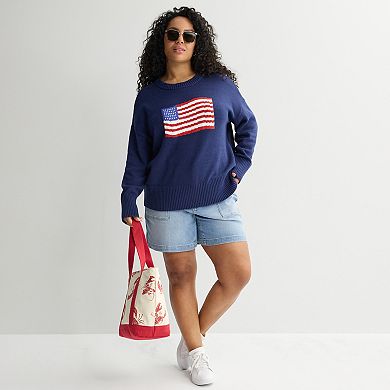 Plus Size Sonoma Goods For Life® Americana Icon Sweater