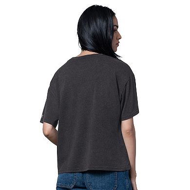 Women's Starter Heather Black Utah Hockey Club Oversized Hall of Fame T-Shirt