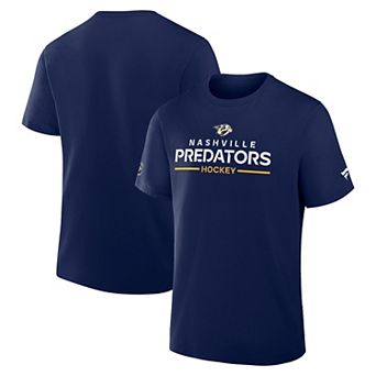 Men's Fanatics Navy Nashville Predators Authentic Pro Primary T-Shirt