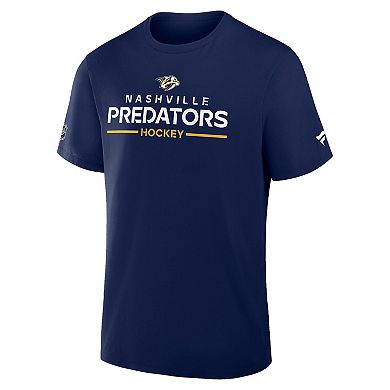 Men's Fanatics Navy Nashville Predators Authentic Pro Primary T-Shirt