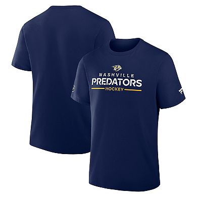 Men's Fanatics Navy Nashville Predators Authentic Pro Primary T-Shirt
