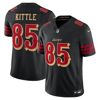 Men's Nike George Kittle Black San Francisco 49ers 2025 Rivalries Collection Stitched Limited Jersey