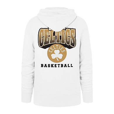 Men's '47 White Boston Celtics 2025/26 City Edition Jab Step Headline Hoodie