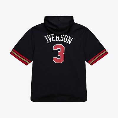 ウェア Philadelphia 76ers Allen iverson PM392 Men's Mitchell & Ness Allen Iverson Black Philadelphia 76ers Mesh