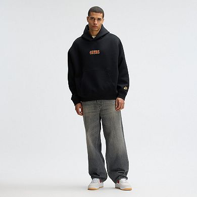 Men's Nike Black San Francisco 49ers 2025 Rivalries Collection Oversized Tech Fleece Hoodie