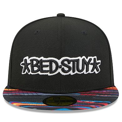 Men's New Era Black Brooklyn Nets 2025/26 City Edition 59FIFTY Fitted Hat