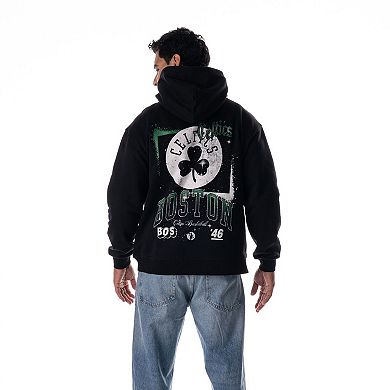 Unisex The Wild Collective Black Boston Celtics Splatter Premium Hoodie