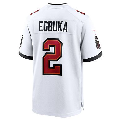 Men's Nike Emeka Egbuka White Tampa Bay Buccaneers Game Jersey