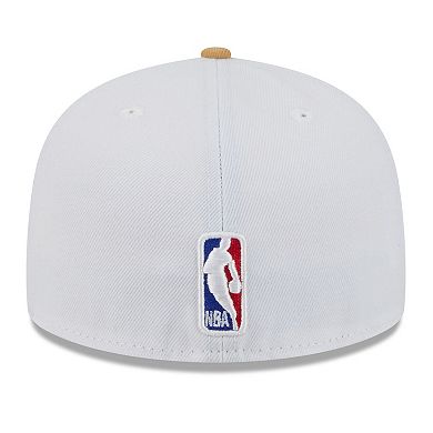 Men's New Era White/Gold Boston Celtics 2025/26 City Edition 59FIFTY Fitted Hat