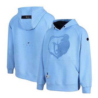 Men's Protege Light Blue Memphis Grizzlies Eco-Poly Interlock Fashion Tonal Hoodie