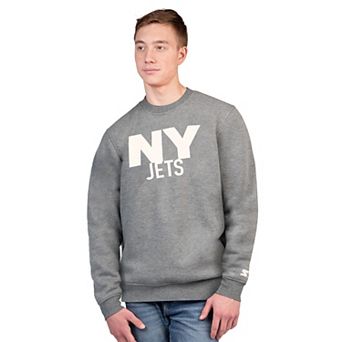 Men's Starter Charcoal New York Jets Assist Sweatshirt
