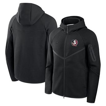 Men's Nike Black Florida State Seminoles Tech Fleece Full-Zip Windrunner Hoodie