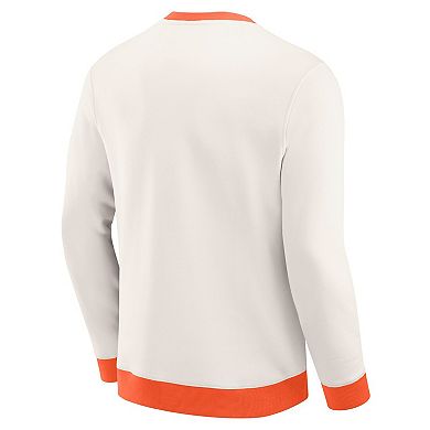 Men's Darius Rucker Collection by Fanatics Cream Philadelphia Flyers Colorblock Pullover Sweatshirt