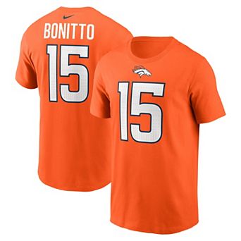 Men's Nike Nik Bonitto Orange Denver Broncos Player Name & Number T-Shirt