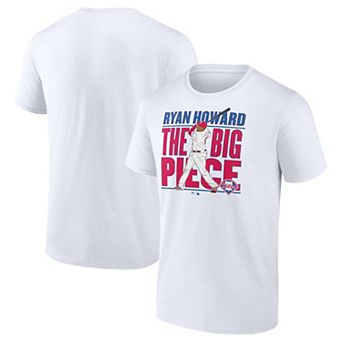 Men's Fanatics Ryan Howard White Philadelphia Phillies Cooperstown Collection Player T-Shirt