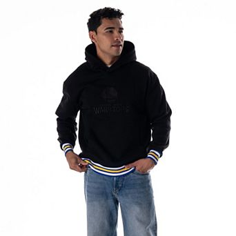 Unisex The Wild Collective Black Golden State Warriors Custom Rib Tonal Premium Hoodie