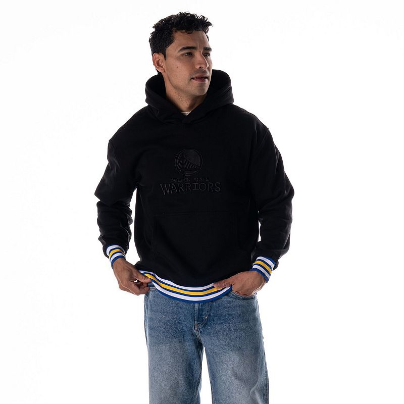 Unisex The Wild Collective Black Golden State Warriors Custom Rib Tonal Premium Hoodie, Adult Unisex,