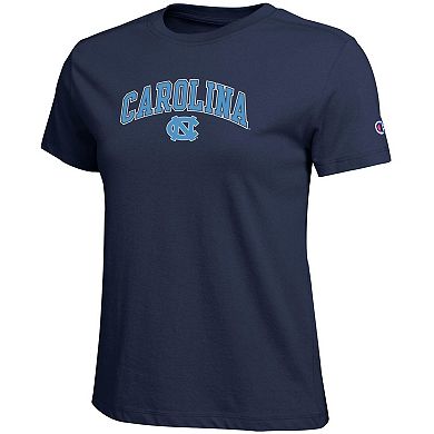 Women's Champion Navy North Carolina Tar Heels Arched Over Logo T-Shirt