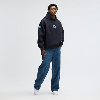 Men's Nike Pitch Blue Miami Dolphins 2025 Rivalries Collection Oversized Tech Fleece Hoodie
