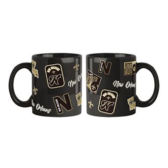 Logo Brands New Orleans Saints 2-Pack 15oz. Color Mug Set