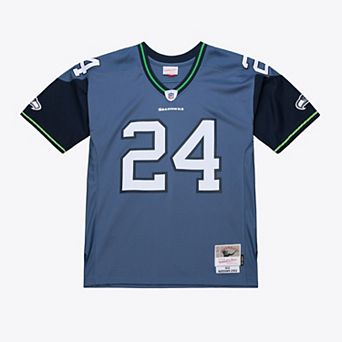 Men's Mitchell & Ness Marshawn Lynch Blue Seattle Seahawks 2010 Legacy Throwback Replica Jersey