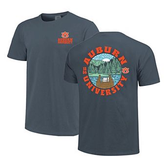 Men's Navy Auburn Tigers Comfort Colors Thick Lined Landscape T-Shirt