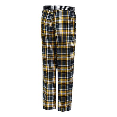 Women's Concepts Sport Black Pittsburgh Steelers Laney Plaid Tri-Blend Pants