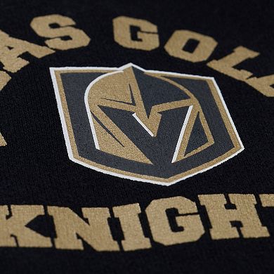 Women's Mitchell & Ness Black Vegas Golden Knights Crewneck Sweatshirt