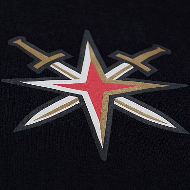 Women's Mitchell & Ness Black Vegas Golden Knights Crewneck Sweatshirt