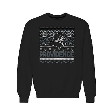 Men's Black Providence Friars Holiday Fleece Crewneck Sweatshirt