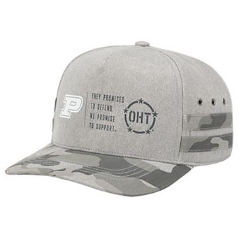 Unisex Colosseum Gray Purdue Boilermakers OHT Squad Podium Adjustable Hat
