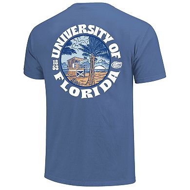 Men's Royal Florida Gators Comfort Colors Thick Lined Landscape T-Shirt