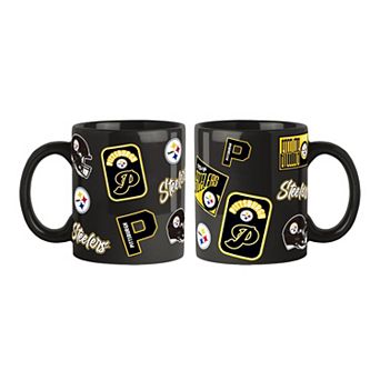 Logo Brands Pittsburgh Steelers 2-Pack 15oz. Color Mug Set