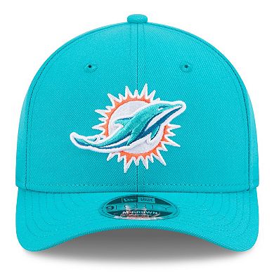 Men's New Era Aqua Miami Dolphins Spain Side Patch 9FORTY M-Crown Adjustable Hat