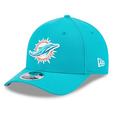 Men's New Era Aqua Miami Dolphins Spain Side Patch 9FORTY M-Crown Adjustable Hat