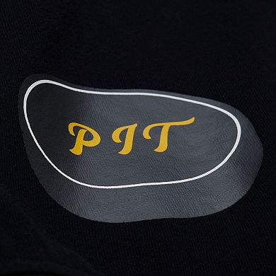 Women's Mitchell & Ness Black Pittsburgh Penguins Crewneck Sweatshirt