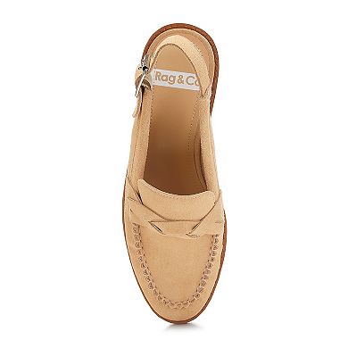 Rag & Co Nemykin Women's Woven Slingback Loafers