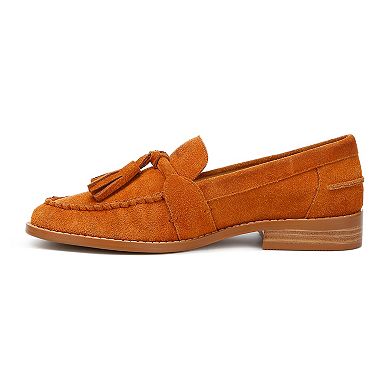 Rag & Co Rhone Women's Genuine Suede Tassel Loafers
