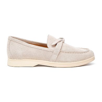 Rag & Co Suede Women's Knot Loafers