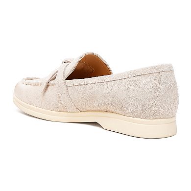 Rag & Co Suede Women's Knot Loafers