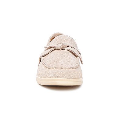 Rag & Co Suede Women's Knot Loafers