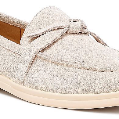 Rag & Co Suede Women's Knot Loafers