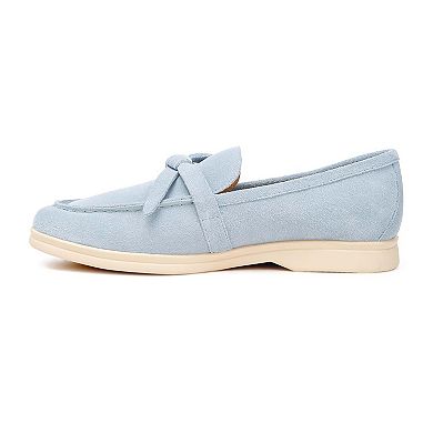 Rag & Co Suede Women's Knot Loafers