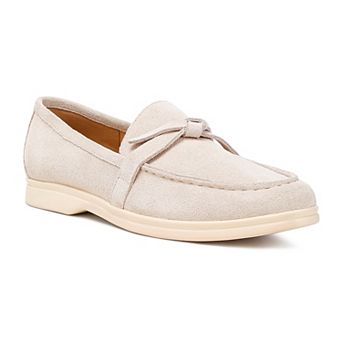 Rag & Co Suede Women's Knot Loafers